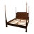 King Size Mahogany Pencil Post Bed by Leighton Hall - Showroom Sample For Sale