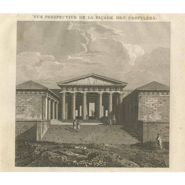 Paper Tardieu, Set of Two Ancient Greek Architecture Prints, Athens, 1825, Engraving For Sale - Image 7 of 10