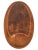 This is an elongated and chunky oblong carving or charcuterie board crafted of staved Teak wood with a butcher-block...