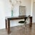 Faux Burl Laminate Parsons Table or Desk For Sale - Image 4 of 7