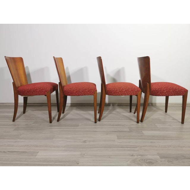 Art Deco Dining Chairs by Jindrich Halabala, 1940s, Set of 4 For Sale - Image 16 of 18