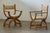 Vintage Danish design armchair in a bold brutalist design with a unique throne-like silhouette. Style of Henning Kjærnulf...