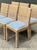 Vintage Woven Rattan Dining Chairs in Quadrille For Sale - Image 11 of 18