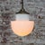 Mid-Century Modern Porcelain and Opaline Glass Pendant Lamp For Sale - Image 6 of 8