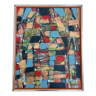 Contemporary Original Abstract Painting by Stephen Heigh “Canyon” For Sale