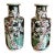 Pair of Large Famille Noir Chinese Porcelain Vases For Sale