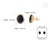 14k Gold 6.97ct Bold Deep Blue Sapphire Stud Earrings With Black Rhodium For Sale - Image 12 of 15