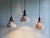 1930s Gal Pendant Lights in Mercury Glass, 1930s, Set of 3 For Sale - Image 5 of 18
