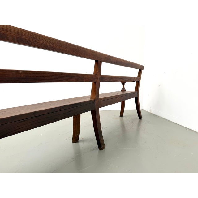 Oak Community Bench, 1900 For Sale - Image 9 of 18