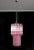 Metal Pink Prism Glass Chandeliers from Triedri, Murano, Set of 2 For Sale - Image 7 of 9