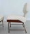 Mid-Century Italian Wood & Bouclé Slipper Chairs & Footstool, 1950, Set of 3 For Sale - Image 14 of 18