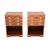 Vintage Military Campaign Bedside Cabinets in Yew Wood, 1930, Set of 2 For Sale - Image 3 of 11