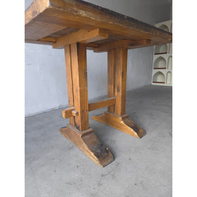 Antique Wabi-Sabi Work Desk Table For Sale - Image 4 of 9