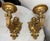 Figurative Large Antique Ornate Carved Italian Gilt Wood Cherub Wall Sconce Fixtures - a Pair For Sale - Image 3 of 18