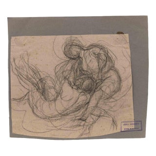 Luigi Galli, The Eternal Love, 19th Century, Pencil on Paper For Sale