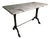 Antique French Marble Bistro Table with Cast Iron Base, 1920s For Sale