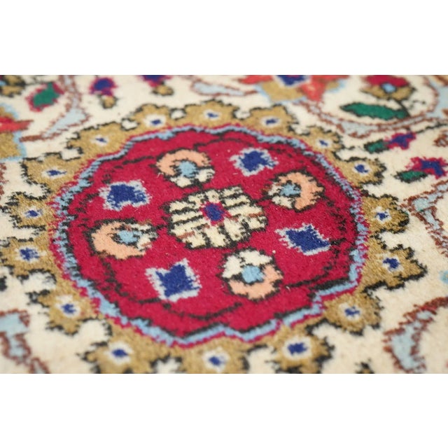 Extremely Fine Persian Tabriz Woven by the Artist Master Weaver Rug 8'1'' X 11'4'' For Sale - Image 10 of 11