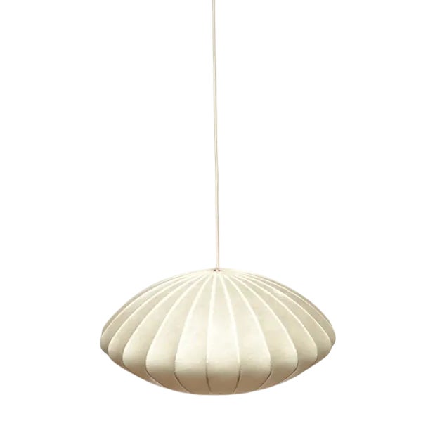 Mid-Century Modern Cocoon Pendant Lamp by Friedel Wauer for Goldkant Leuchten, Germany, 1960s For Sale