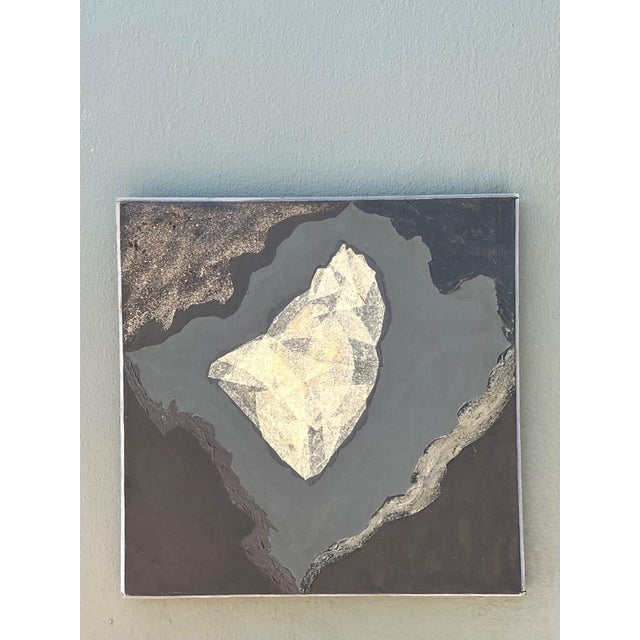 Vintage Geometric Abstract Oil Painting For Sale - Image 17 of 18
