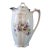 Vintage Porcelain Chocolate Pot With Floral Design and Lid, Marked 653 For Sale