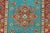 Blue Kazak Runner 2’7” X 9’6” Blue Wool Tribal Hand-Knotted Oriental Rug For Sale - Image 8 of 12