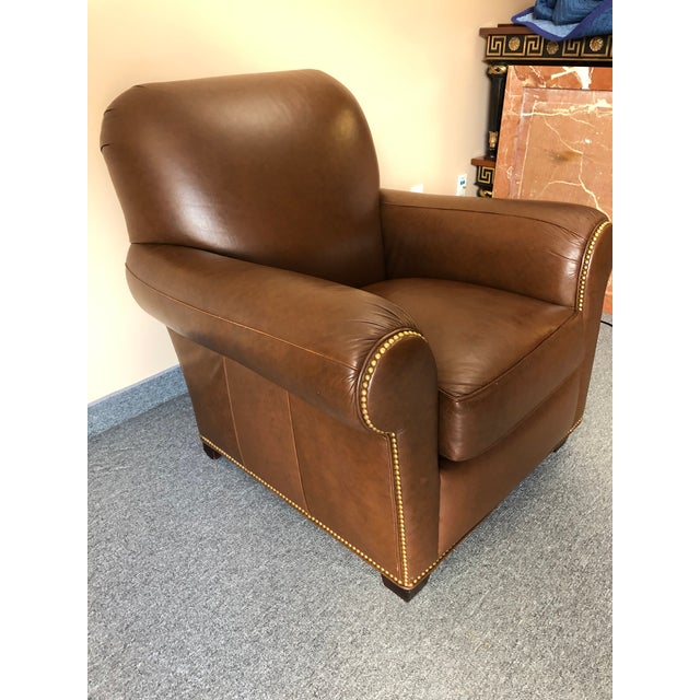 Leather Classic Club Chair Chairish