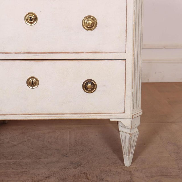 Swedish Painted Commodes, Set of 2 For Sale - Image 4 of 11