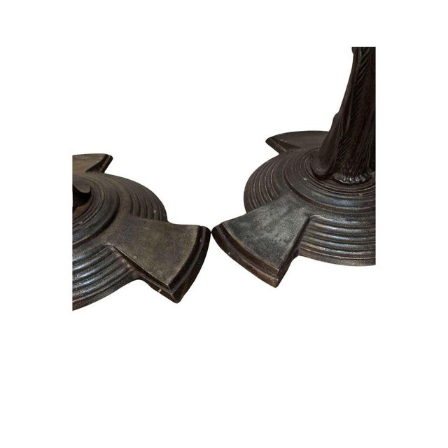 Vintage Cast Iron Tables of Female Figures, 1920s For Sale - Image 12 of 14