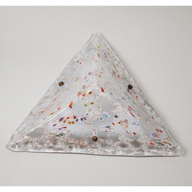 Murano Glass Pyramid Wall Light, 1970s For Sale - Image 15 of 15