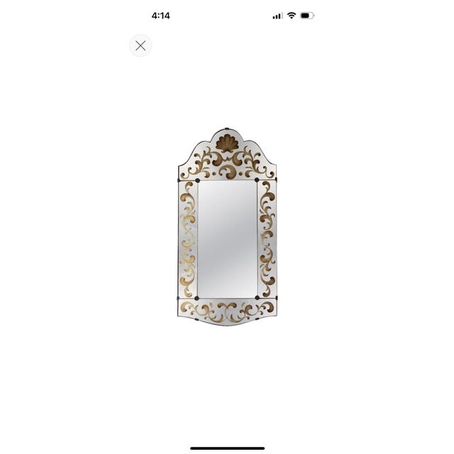 Italian Reverse Decorated Mirror For Sale - Image 15 of 15
