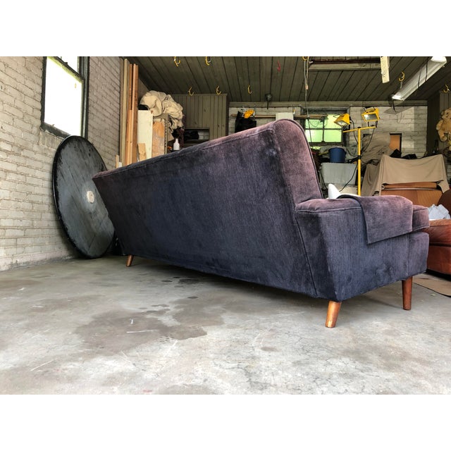Purple 1960s Mid Century Jens Risom Style Sofa For Sale - Image 8 of 13