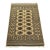 Bokhara Rug 3’1” X 4’7” Beige Wool Tribal Hand-Knotted Oriental Carpet For Sale