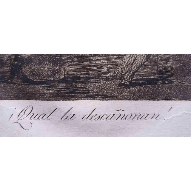 Francisco Goya, Qual La Remññona from Los Caprichos, Original Etching, 1799 For Sale - Image 3 of 4