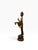 Vintage 4-Foot Hand-Cast Brass Standing Buddha Statue on Lotus Pedestal - 70 LBS For Sale - Image 4 of 9