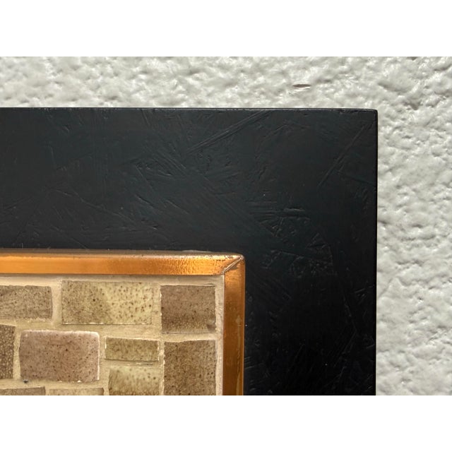 Vintage Mosaic Tile Art Piece, Framed For Sale - Image 4 of 12