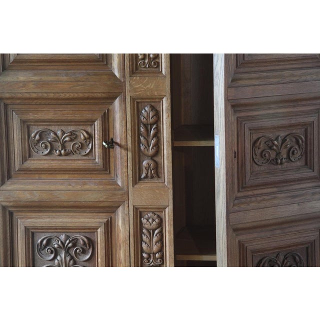 Vintage Danish Brutalist Cabinet in Oak, 1890s For Sale - Image 11 of 18