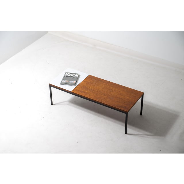 Modernist Minimalist Two-Color Coffee Table, 1960s For Sale - Image 6 of 10