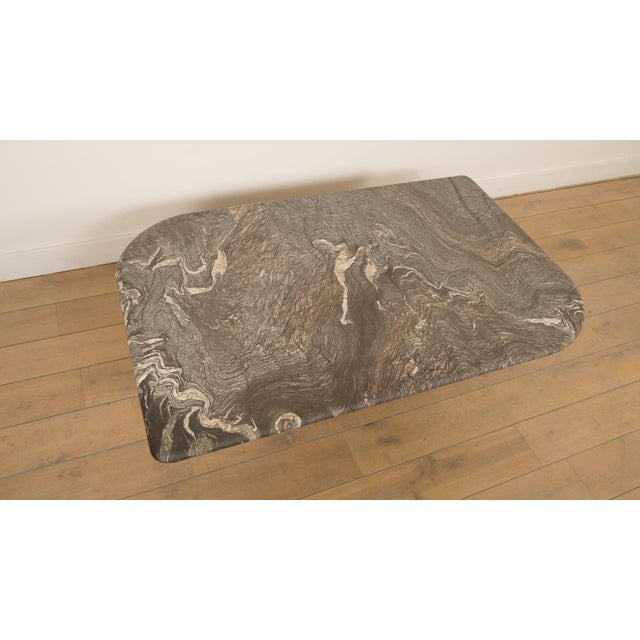 Vintage Coffee Table in Marble, 1970s For Sale - Image 4 of 12
