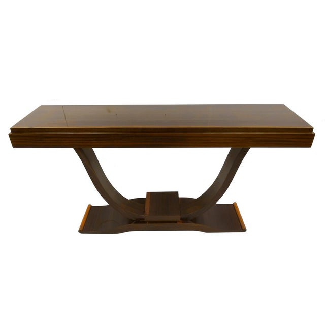 Art Deco French Console Table in Rosewood, 1930s For Sale - Image 6 of 6