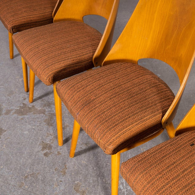 Upholstered Dining Chairs by Radomir Hoffman for Thon, 1950s, Set of 4 For Sale - Image 10 of 10