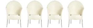 Dining Chairs attributed to Philippe Starck, 1980s, Set of 4