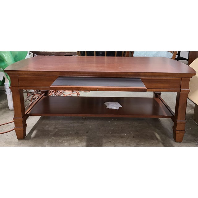 Thomasville Furniture Bridges 2.0 Brown Cherry Rectangular Cocktail