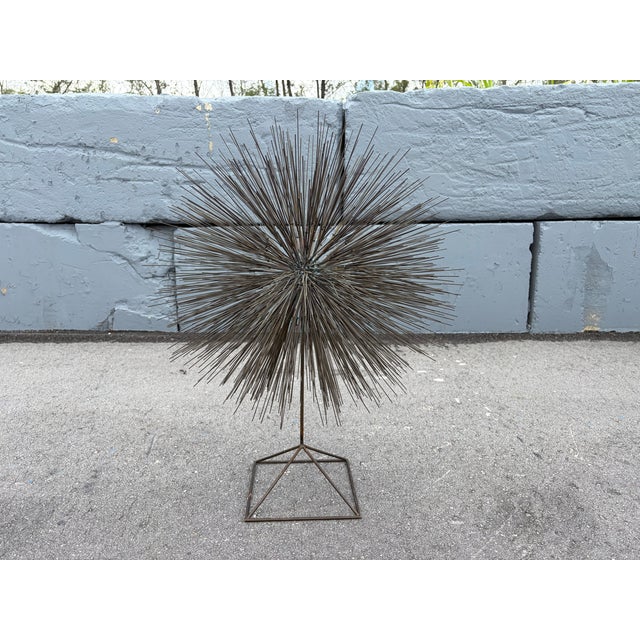 1980s Large Mid Century Bronze Dandelion Sculpture For Sale In Miami - Image 6 of 13