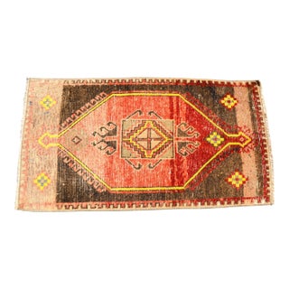 1960s Anatolia Wool Turkish Small Rug For Sale