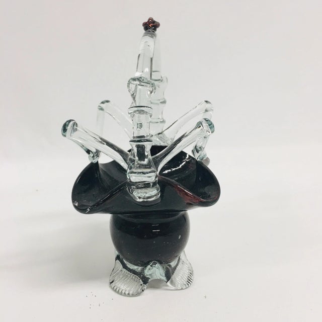 End of Day Art Glass Whimsy Basket handblown glass. This original one of a kind piece was made by glass artisans at the...