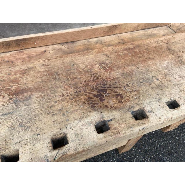 Wood French Workshop Table, 1890s For Sale - Image 7 of 18