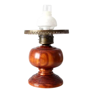 Antique Electrified Oil Lamp