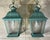 Pair of Solid Brass Vintage Ceiling Lantern 19”.5 X 9”.5 X 9”.5 For Sale - Image 4 of 9