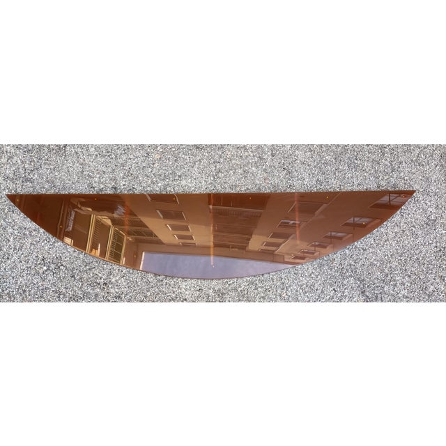 1970s Console Shelf in Orange Acrylic Glass, 1970s For Sale - Image 5 of 8