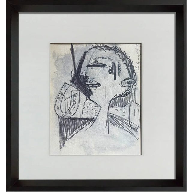 Modern Pablo Picasso Guernica Head Study Limited Edition Lithograph Custom Framed Coa For Sale - Image 3 of 9